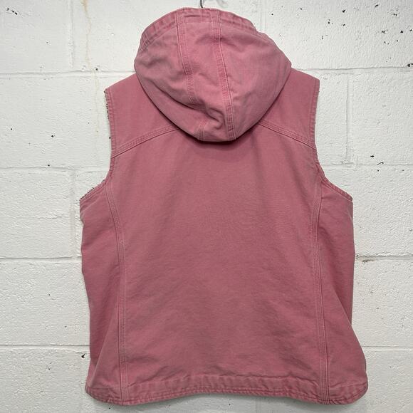 Carhartt Sherpa-Lined Berkley Hooded Vest “Bubblegum Pink” - Picture 2 of 7